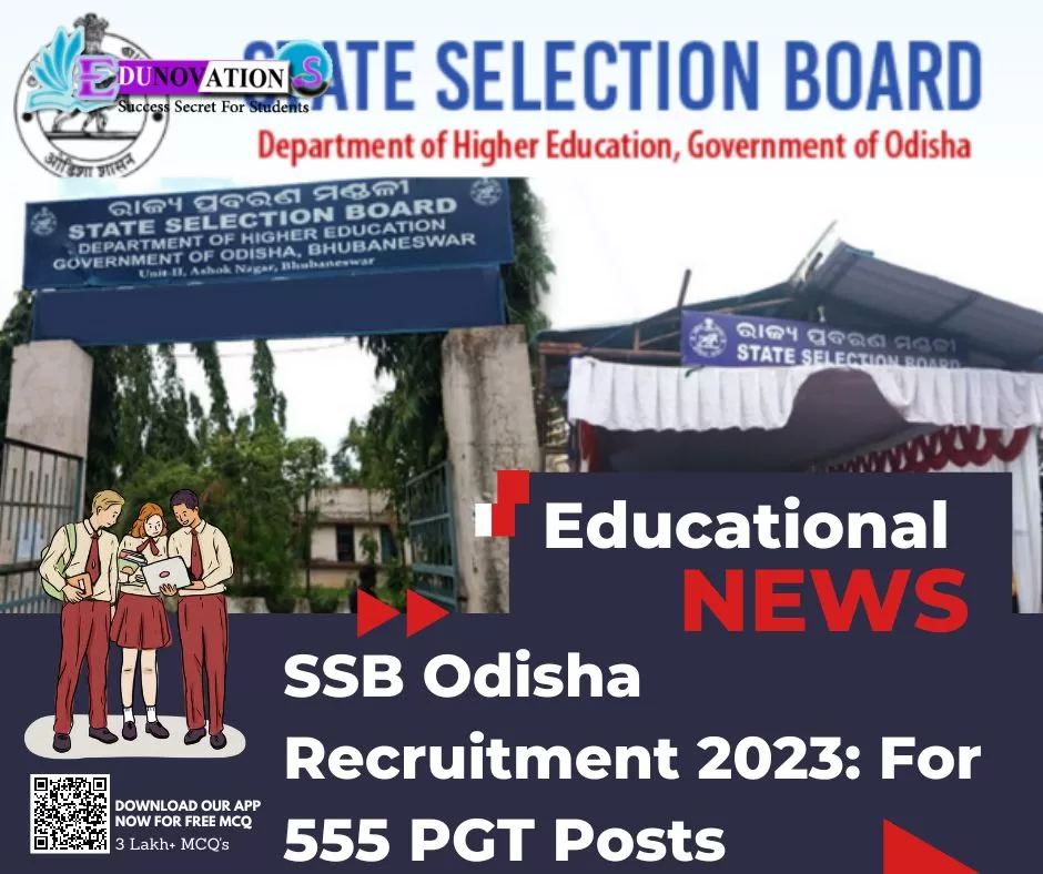 SSB Odisha Recruitment 2023: For 555 PGT Posts