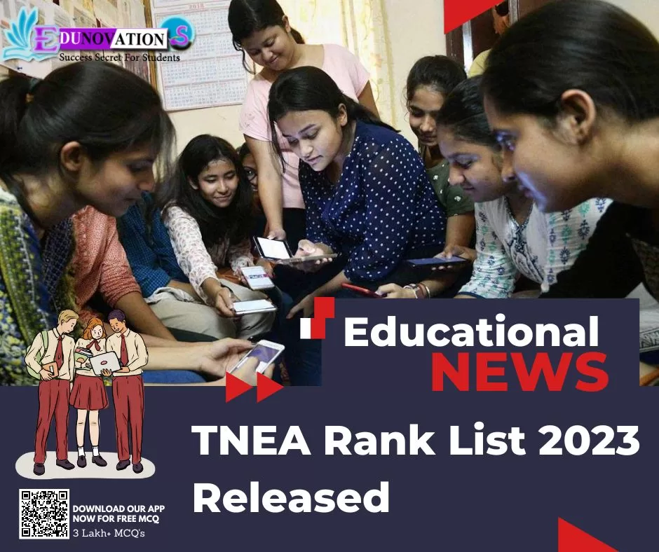 TNEA Rank List 2023 Released