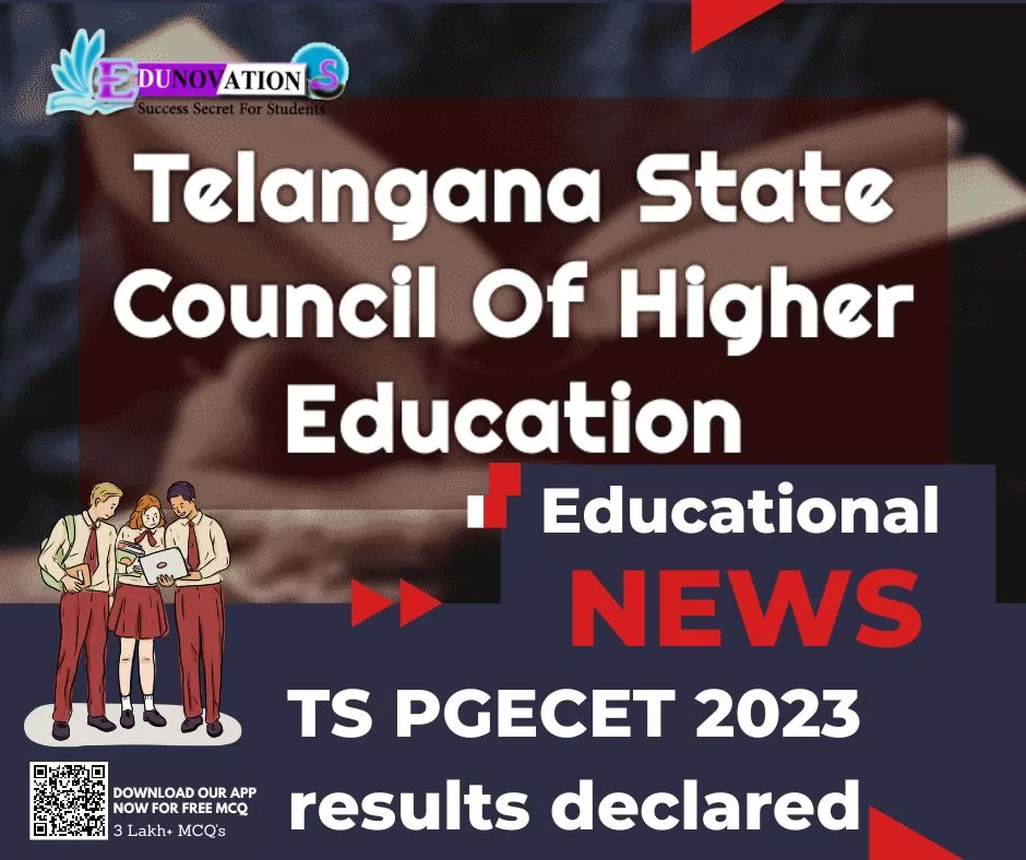 TS PGECET 2023 Results Declared - Edunovations