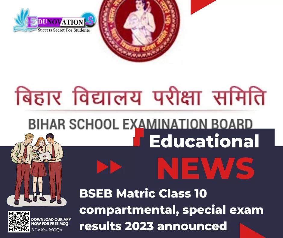 BSEB Matric Class 10 Compartmental, Special Exam Results 2023 Announced ...