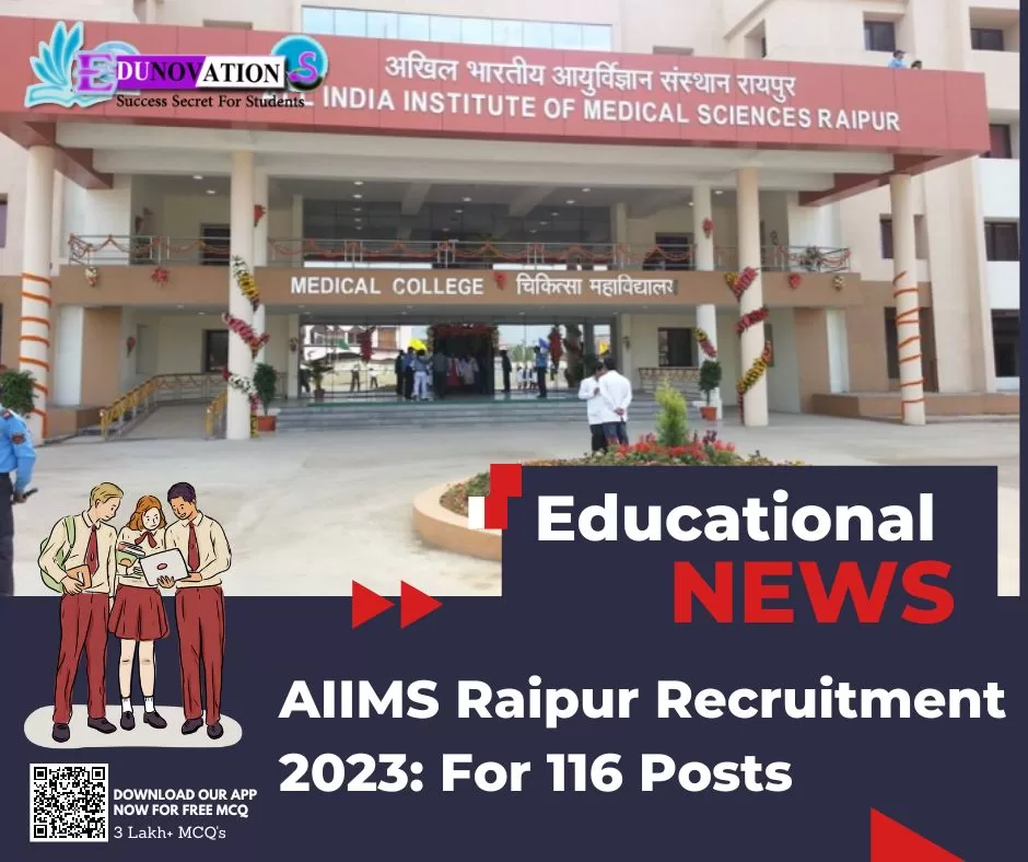 AIIMS Raipur Recruitment 2023: For 116 Posts