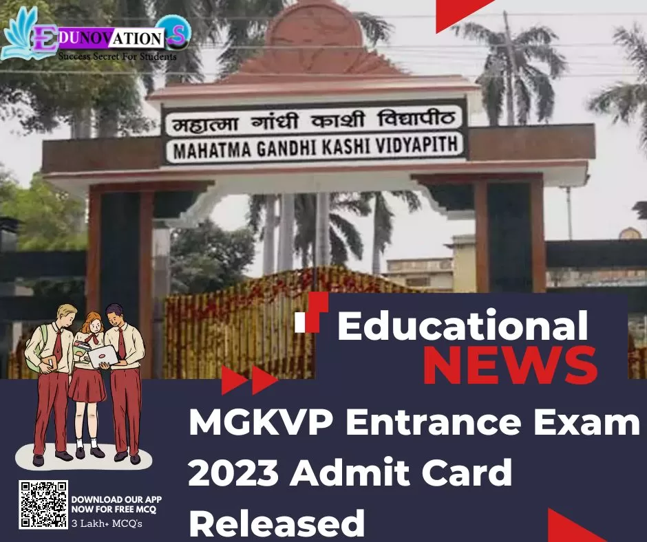 mgkvp phd entrance exam admit card 2023