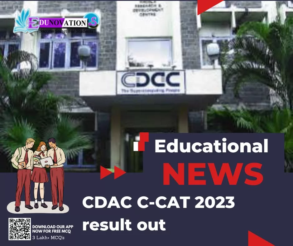 CDAC C-CAT 2023 result out