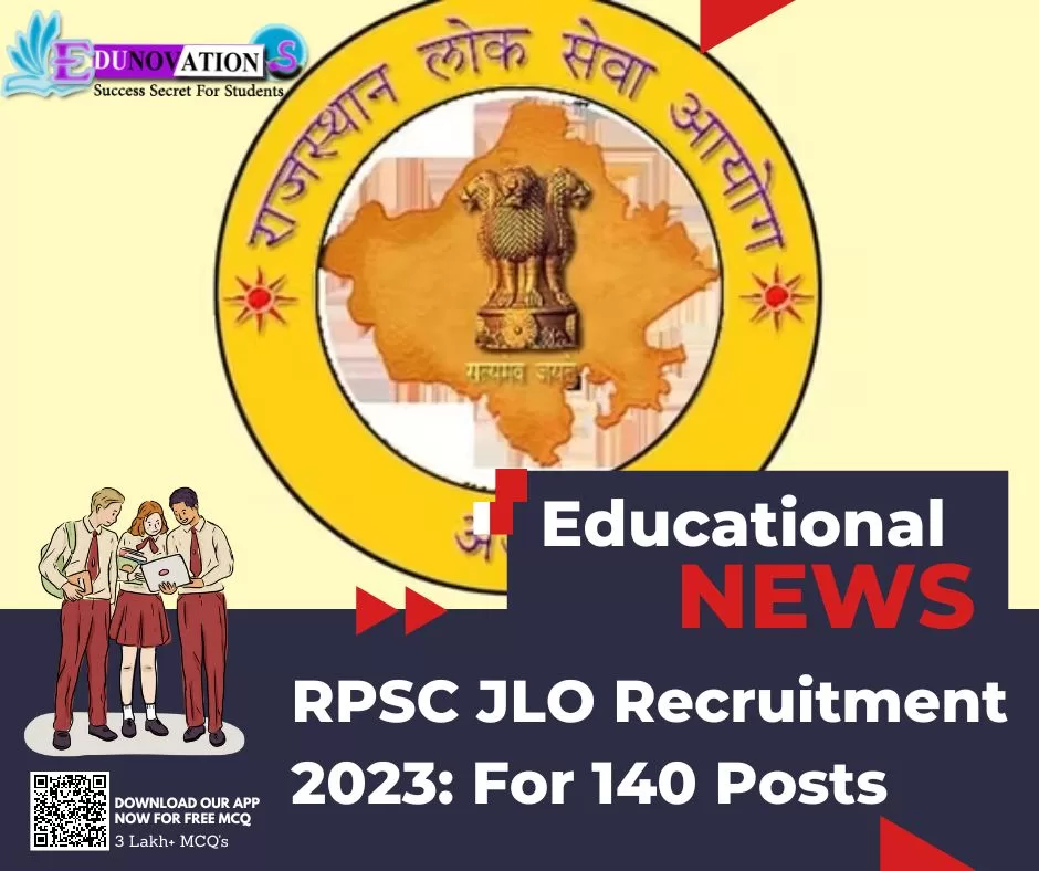 RPSC JLO Recruitment 2023: For 140 Posts