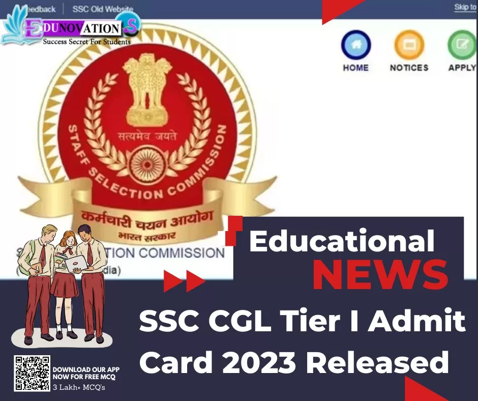 SSC CGL Tier I Admit Card 2023 Released