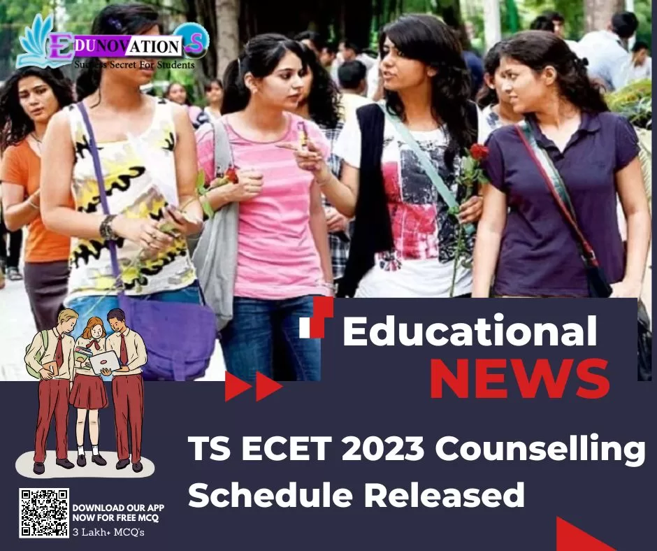 TS ECET 2023 Counselling Schedule Released Edunovations