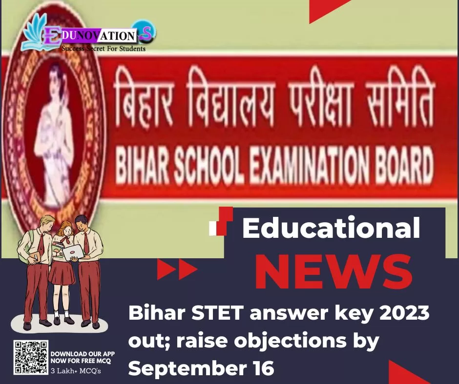 Bihar STET answer key 2023 out; raise objections by September 16