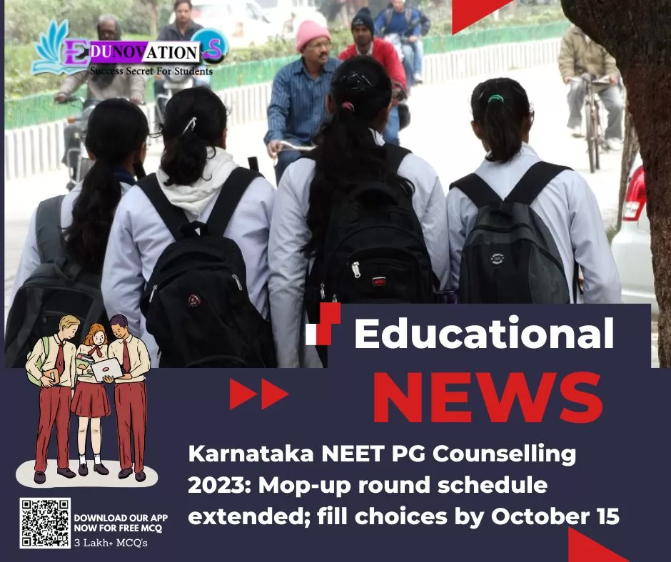 Karnataka NEET PG Counselling 2023: Mop-up Round Schedule Extended ...