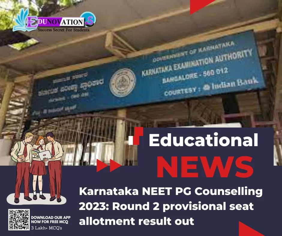 Karnataka NEET PG Counselling 2023: Round 2 provisional seat allotment result out