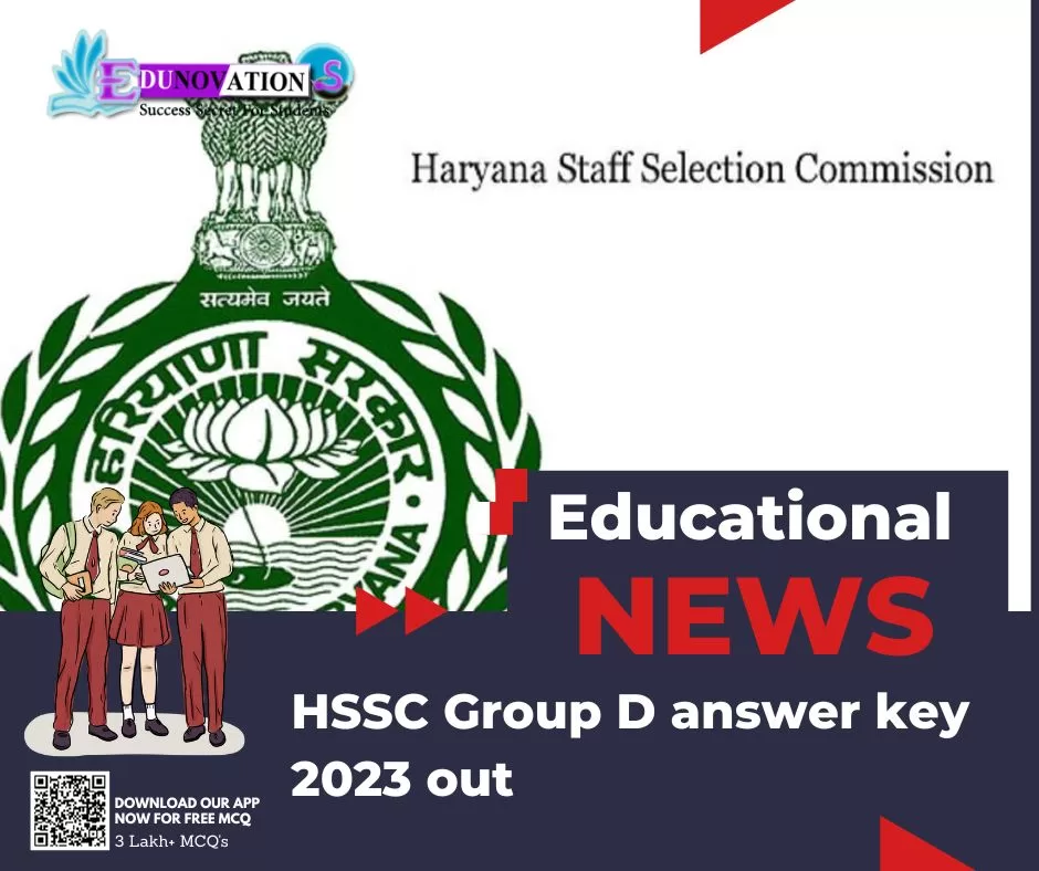 HSSC Group D answer key 2023 out