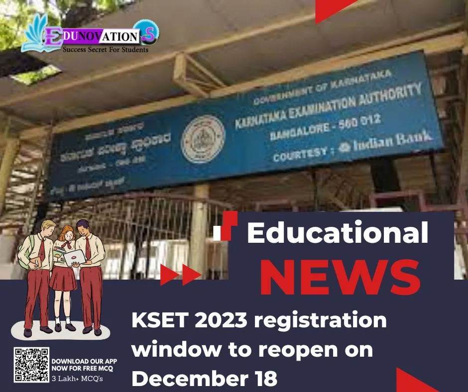 KSET 2023 registration window to reopen on December 18