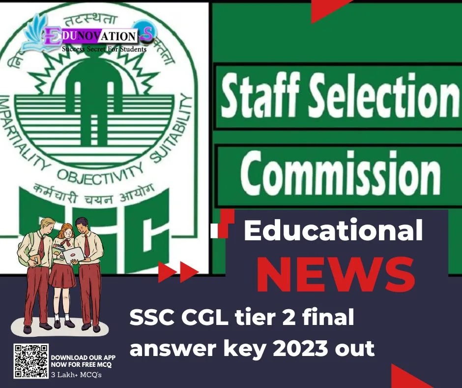 SSC CGL tier 2 final answer key 2023 out