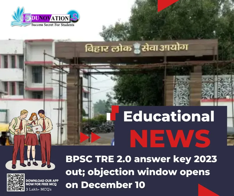 BPSC TRE 2.0 answer key 2023 out; objection window opens on December 10