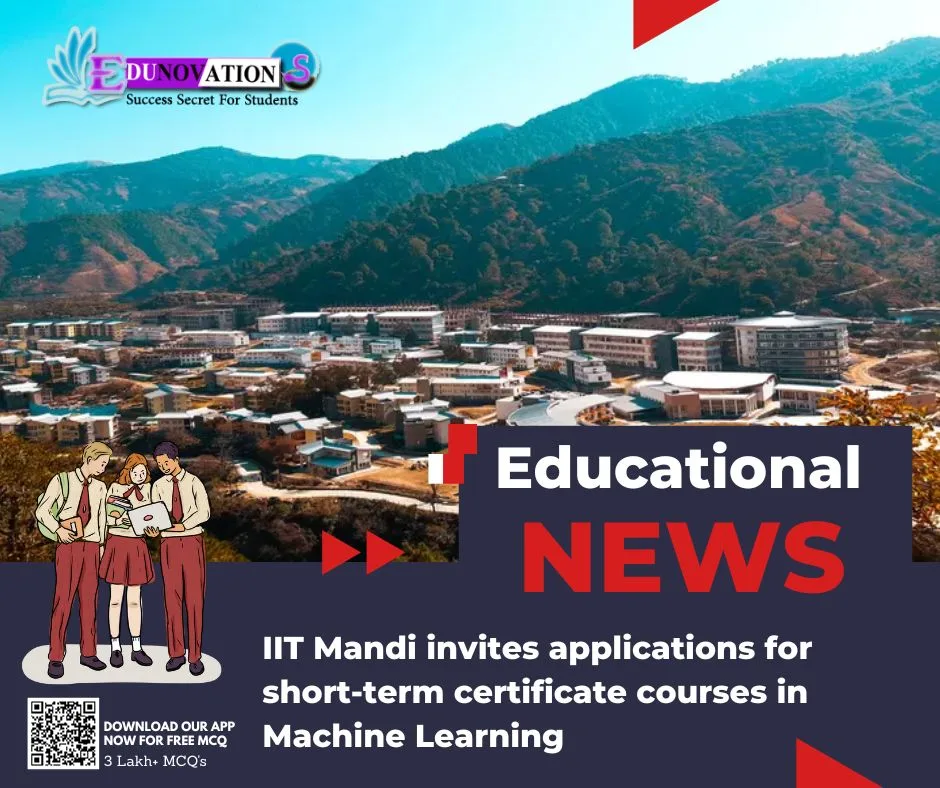 IIT Mandi Invites Applications For Short-term Certificate Courses In ...