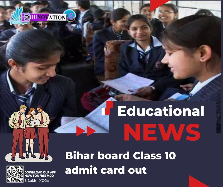 Bihar board Class 10 admit card out