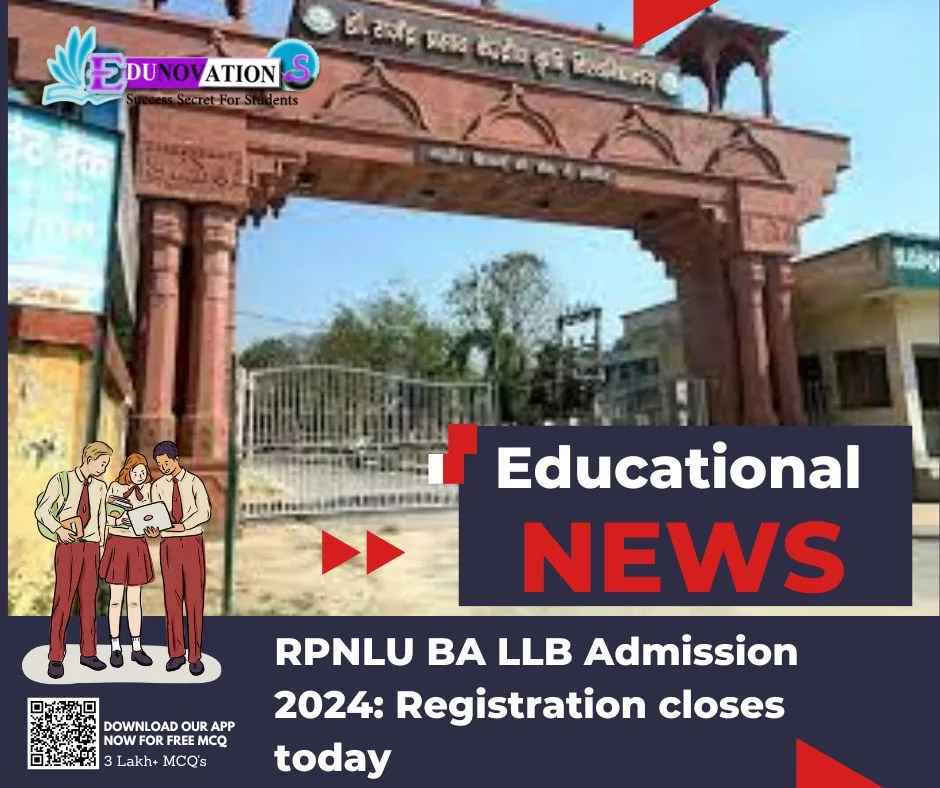 RPNLU BA LLB Admission 2024 Registration closes today Edunovations