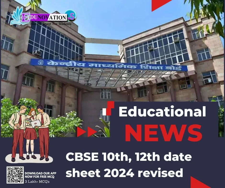 CBSE date sheet 2024 Edunovations