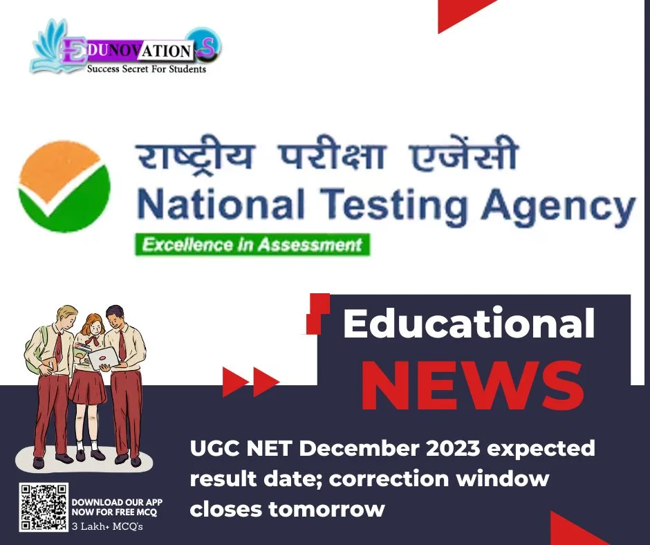 UGC NET December 2023 expected result date; correction window closes tomorrow