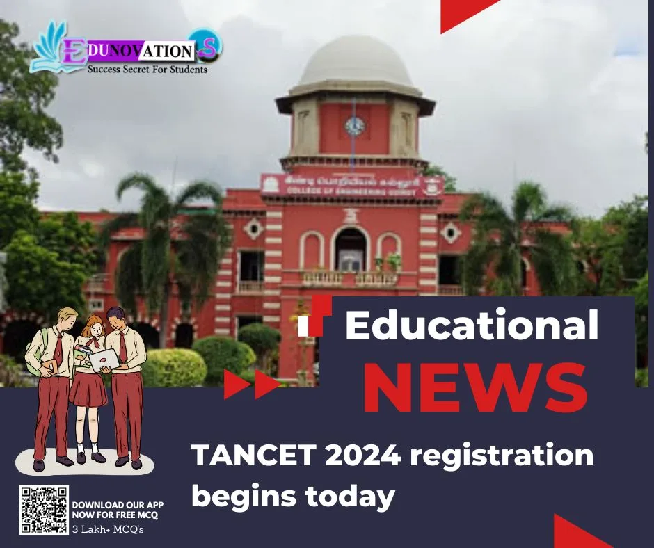 TANCET 2024 registration begins today Edunovations