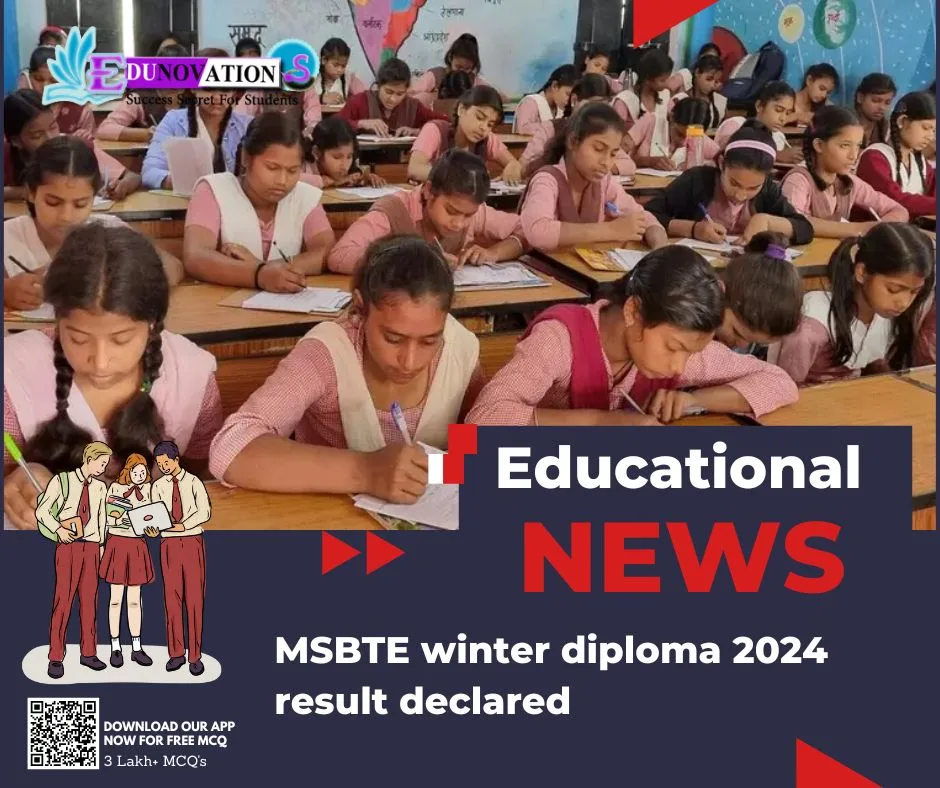 MSBTE winter diploma 2024 result declared Edunovations