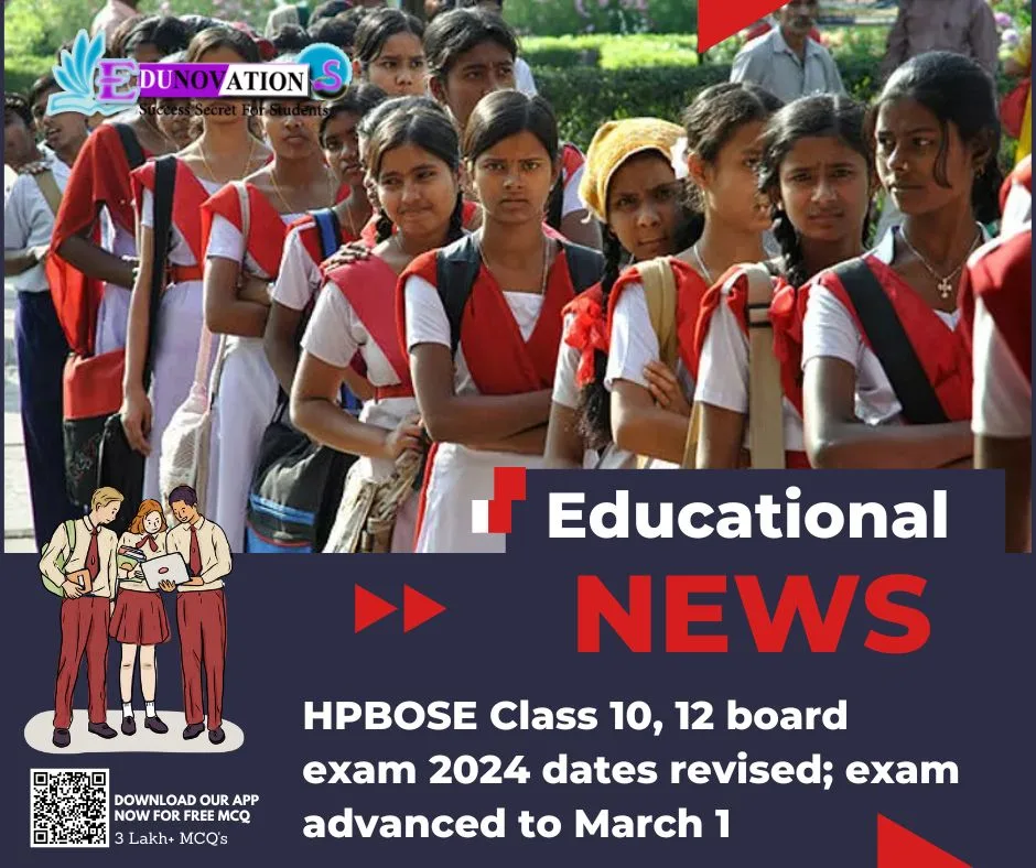 HPBOSE Class 10, 12 board exam 2024 dates revised; exam advanced to March 1