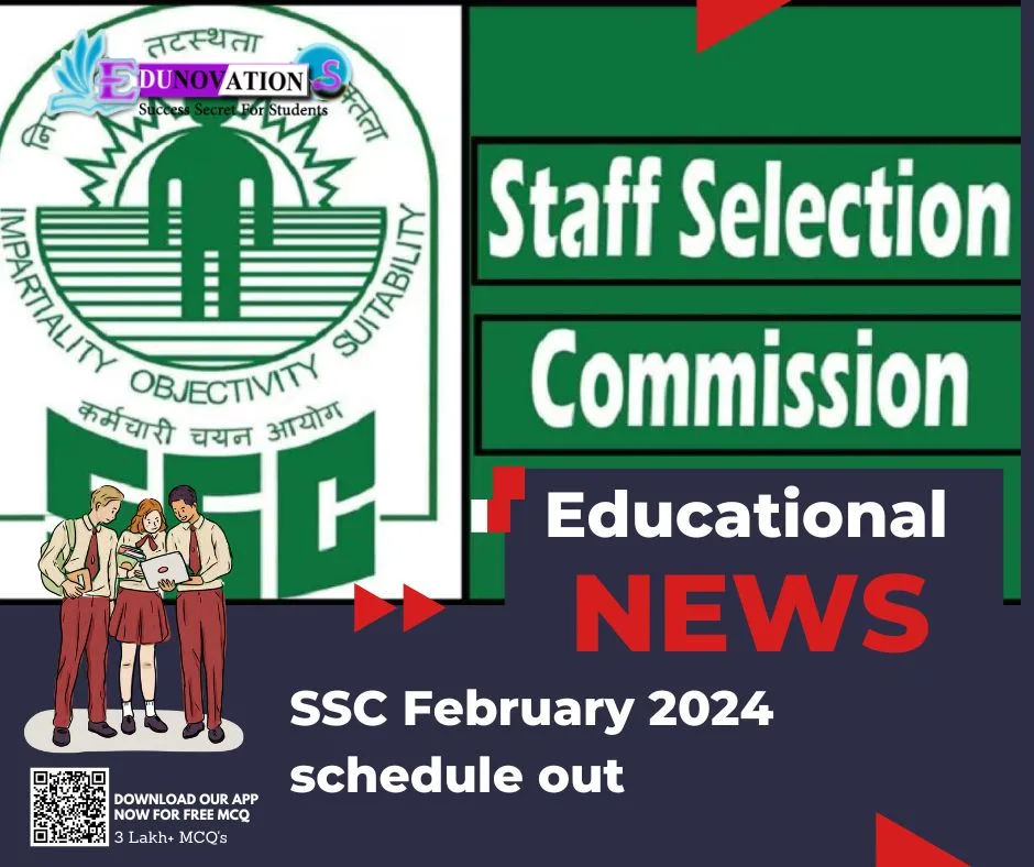 SSC February 2024 schedule out