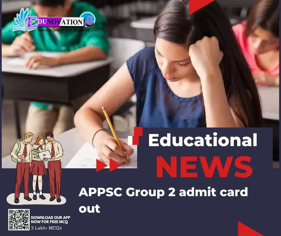 APPSC Group 2 admit card out