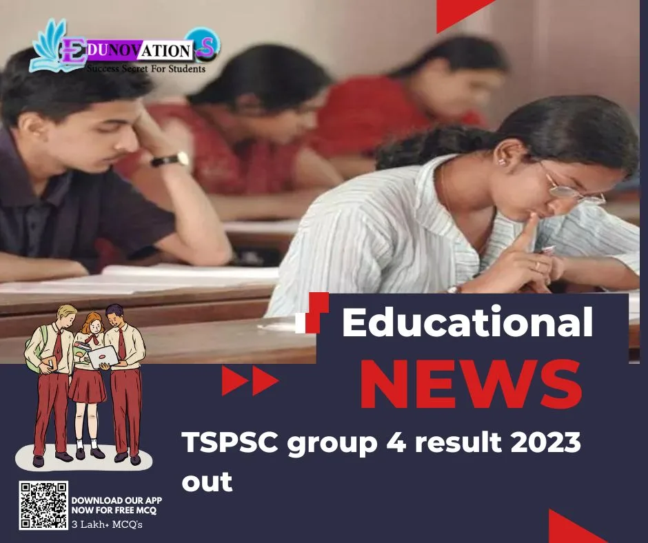 TSPSC group 4 result 2023 out