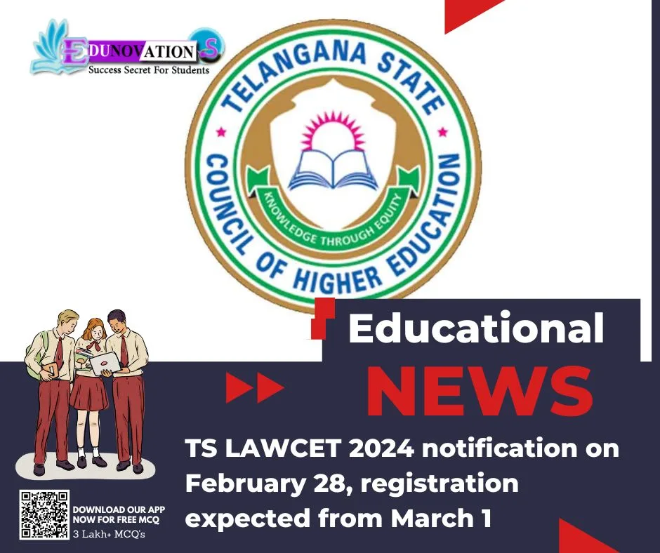 TS LAWCET 2024 notification on February 28, registration expected from March 1