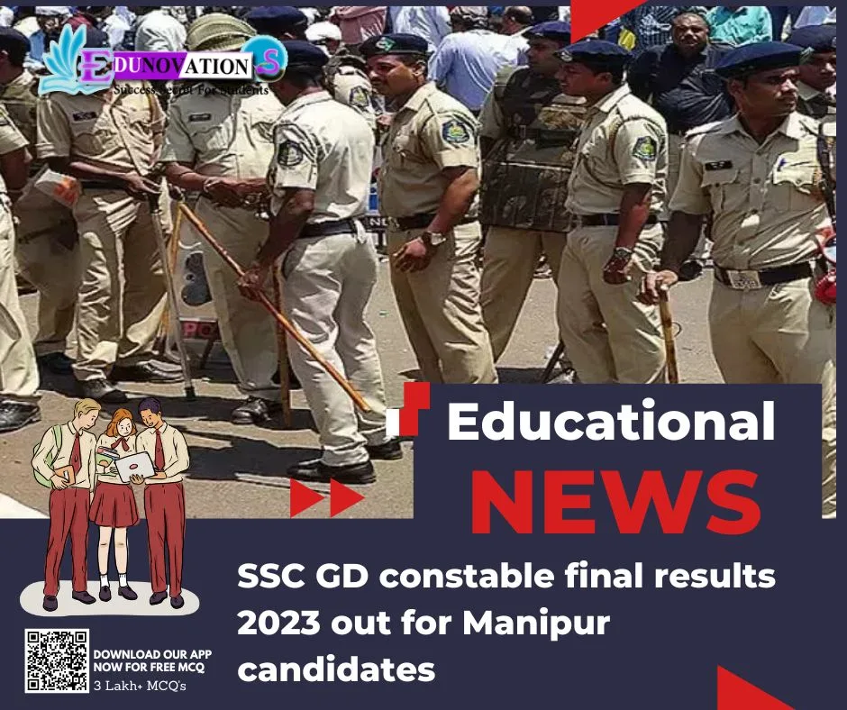 SSC GD constable final results 2023 out for Manipur candidates