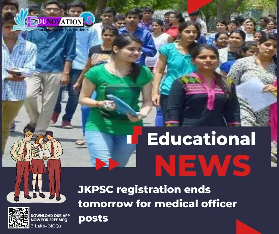 JKPSC registration ends tomorrow for medical officer posts