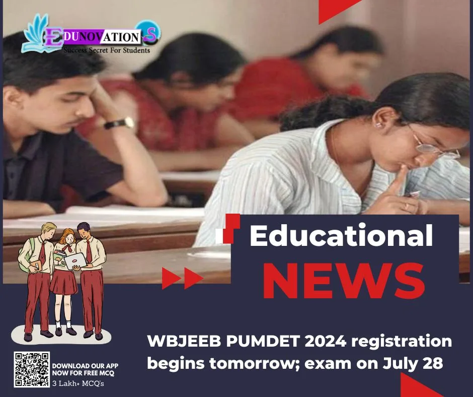 WBJEEB PUMDET 2024 registration begins tomorrow; exam on July 28