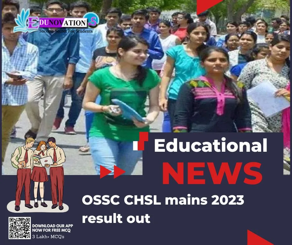 OSSC CHSL mains 2023 result out