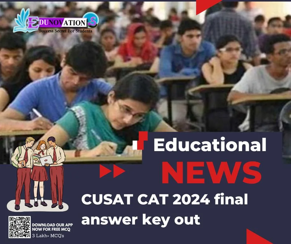 CUSAT CAT 2024 final answer key out Edunovations