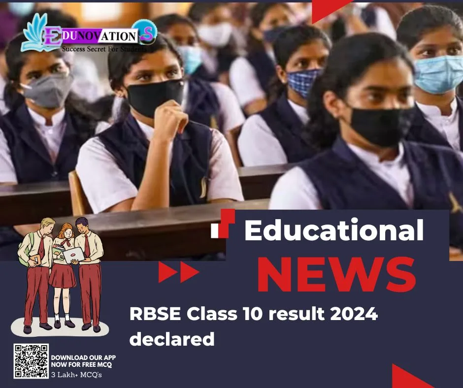 RBSE Class 10 result 2024 declared