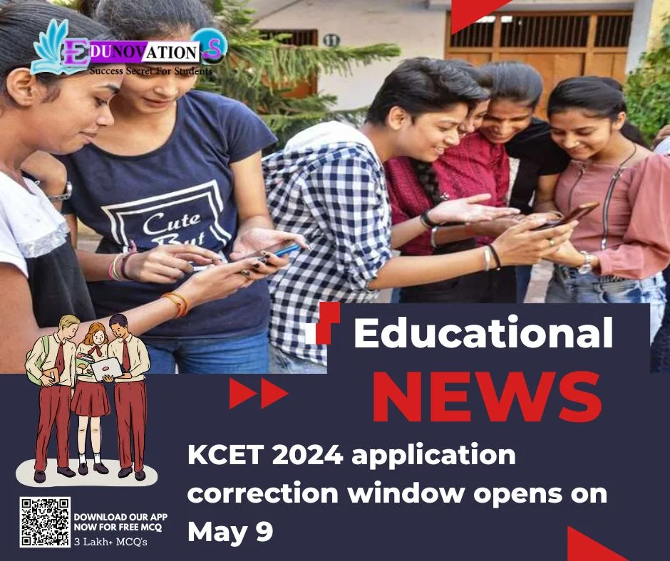 KCET 2024 application correction window opens on May 9