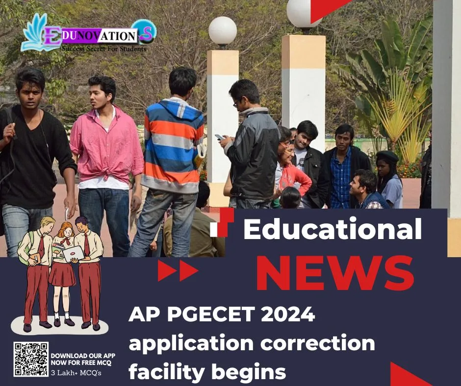 AP PGECET 2024 Application Correction Facility Begins - Edunovations