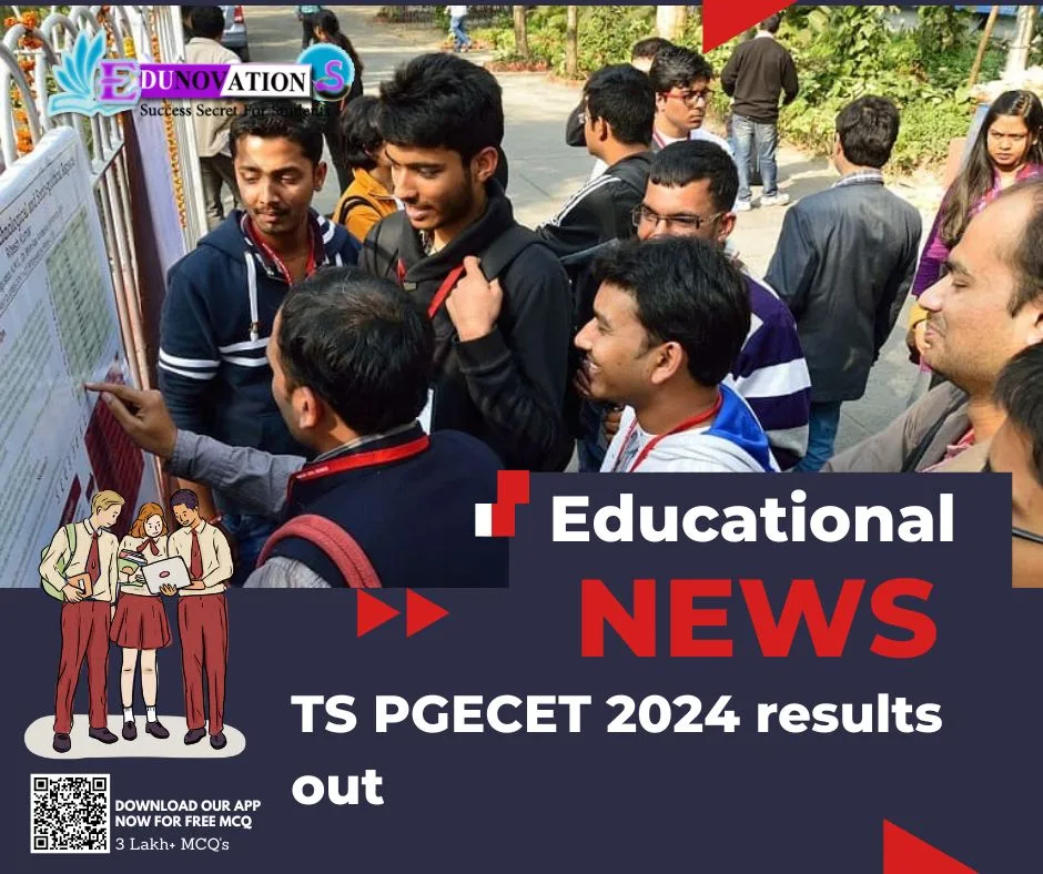 TS PGECET 2024 results out - Edunovations