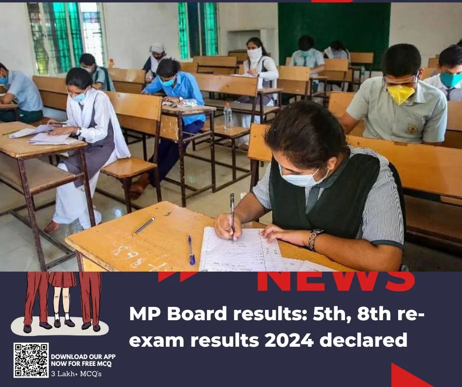 MP Board results: 5th, 8th re-exam results 2024 declared
