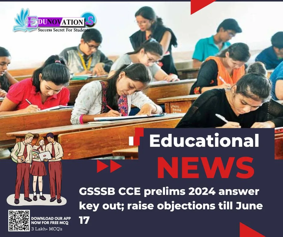 GSSSB CCE prelims 2024 answer key out; raise objections till June 17