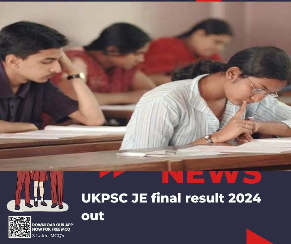 UKPSC JE final result 2024 out