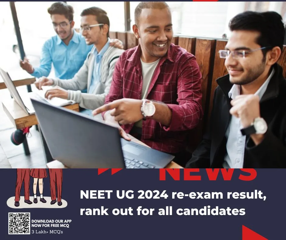 NEET UG 2024 re-exam result, rank out for all candidates