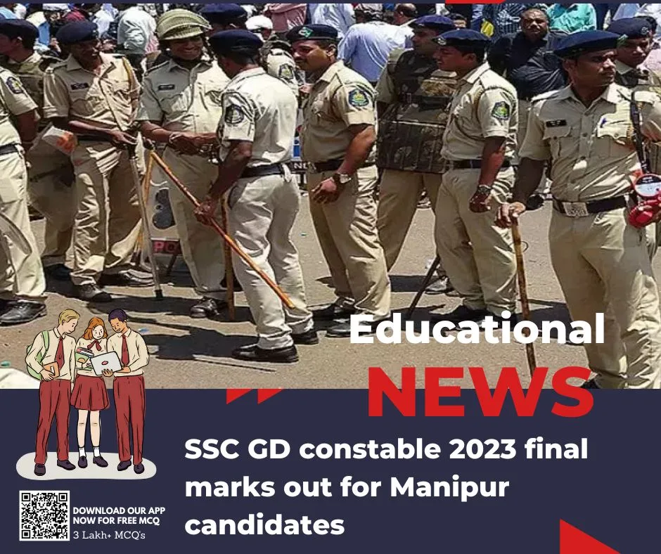 SSC GD constable 2023 final marks out for Manipur candidates