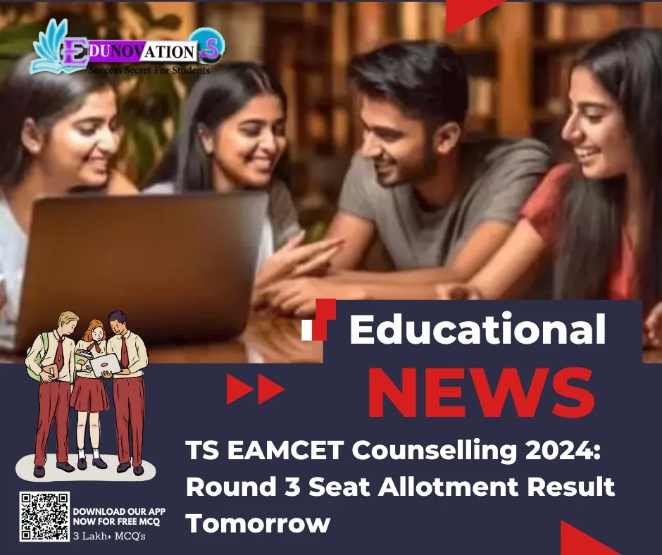 TS EAMCET Counselling 2024: Round 3 Seat Allotment Result Tomorrow