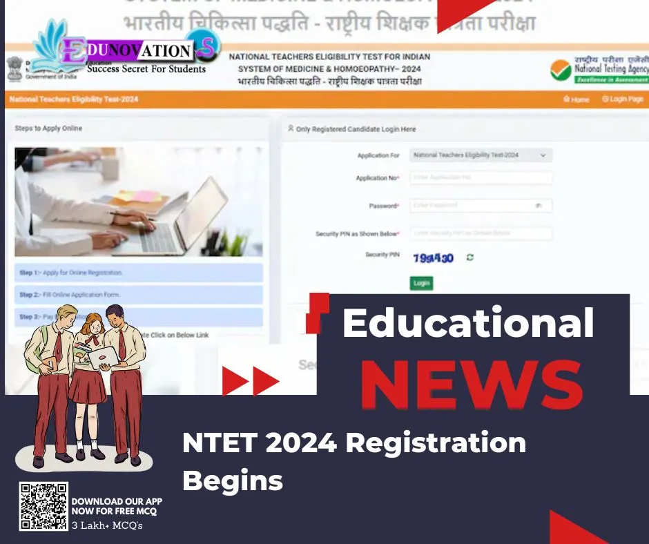 NTET 2024 Registration Begins