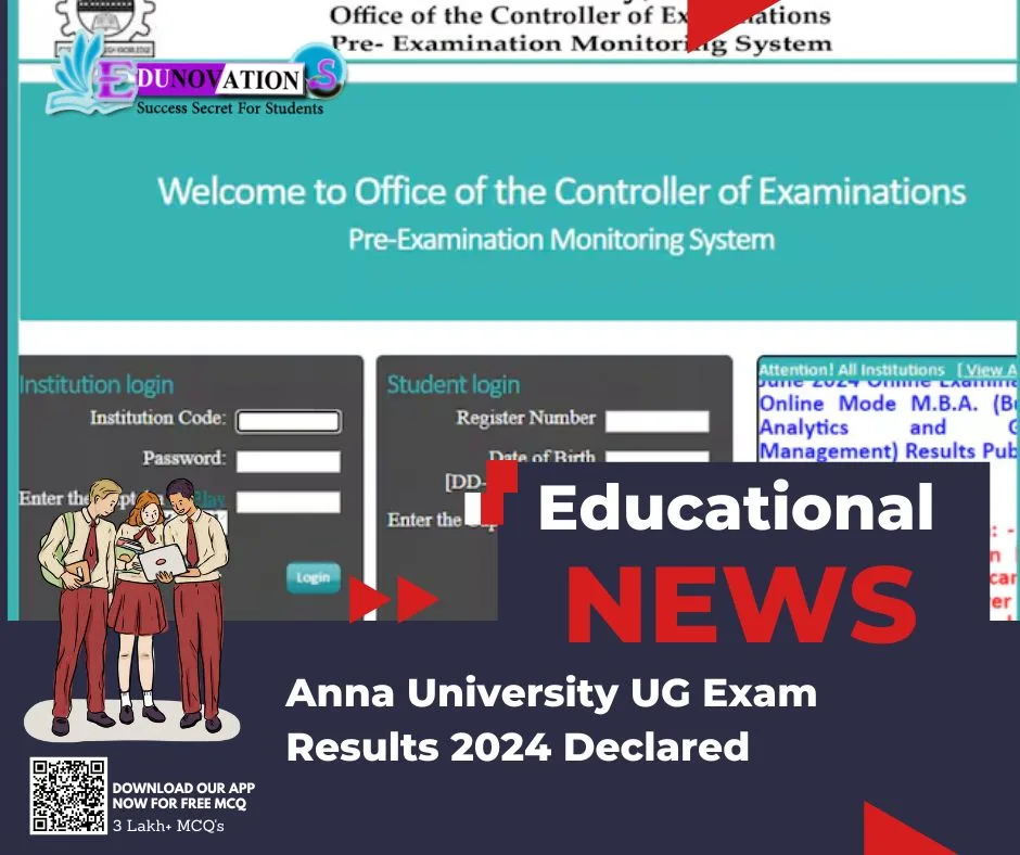 Anna University UG Exam Results 2024 Declared