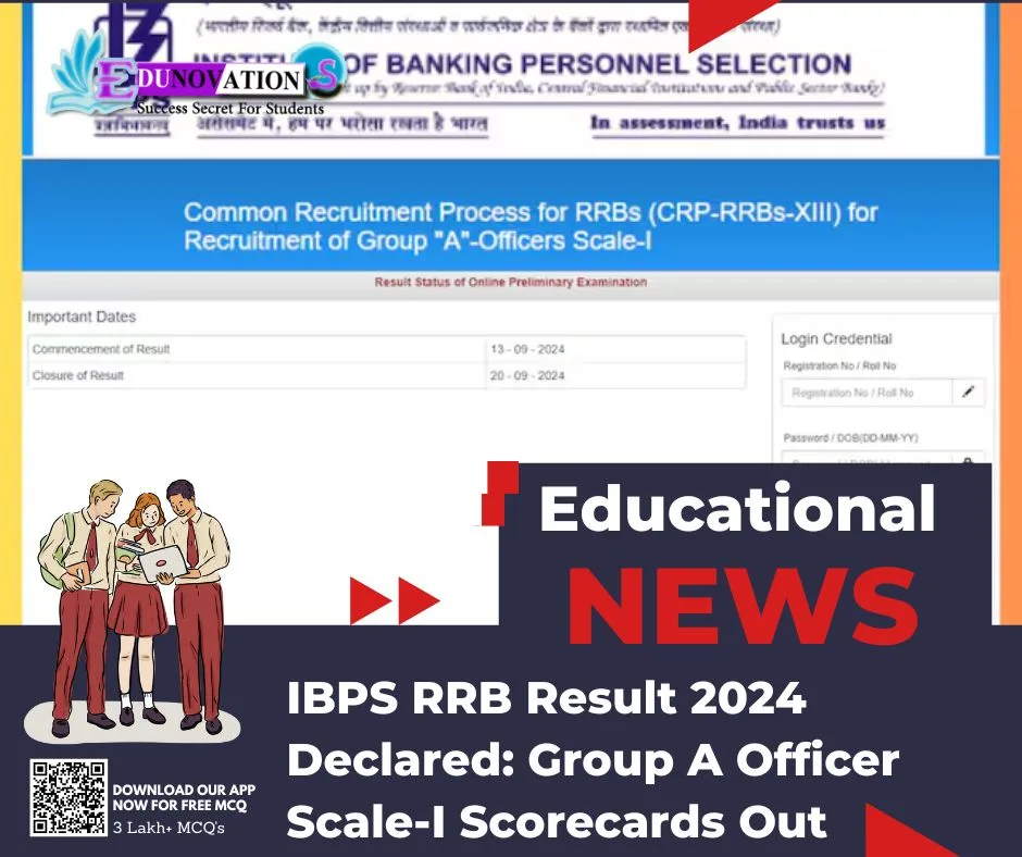 IBPS RRB Result 2024 Declared Group A Officer Scale I Scorecards Out Edunovations