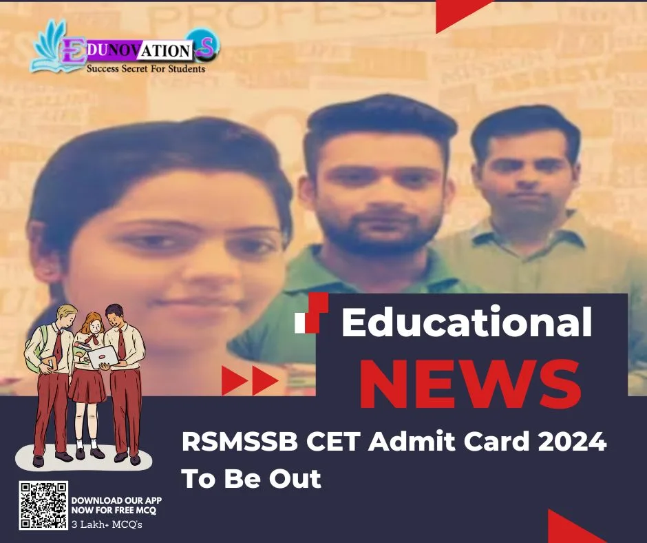 RSMSSB CET Admit Card 2024 To Be Out