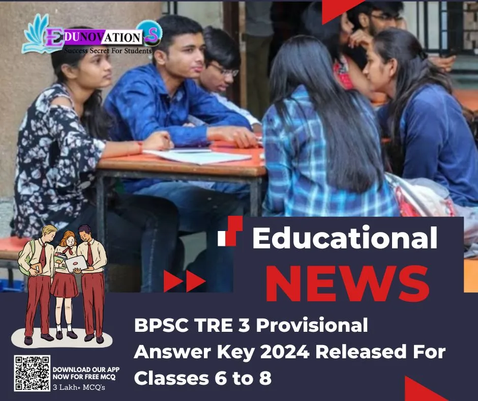 BPSC TRE 3 Provisional Answer Key 2024 Released For Classes 6 to 8