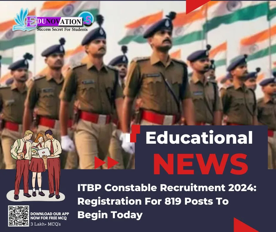 ITBP Constable Recruitment 2024: Registration For 819 Posts To Begin Today